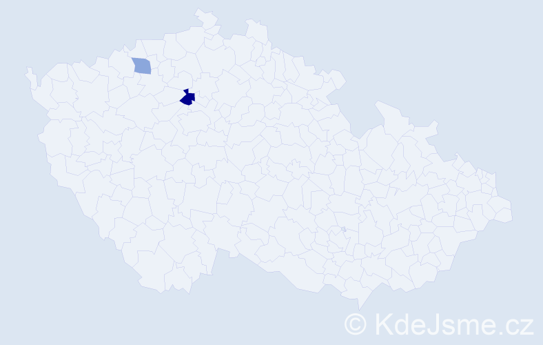 Příjmení: 'Kollarovský', počet výskytů 3 v celé ČR