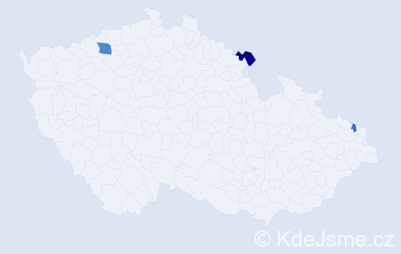 Příjmení: 'Lippai', počet výskytů 4 v celé ČR