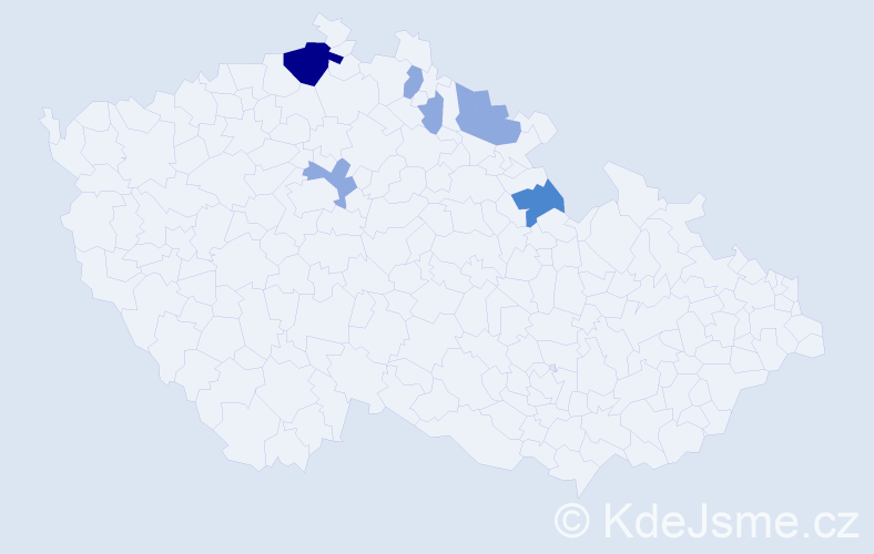 Příjmení: 'Kolorenč', počet výskytů 12 v celé ČR