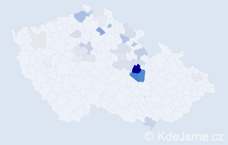 Příjmení: 'Sedliská', počet výskytů 86 v celé ČR