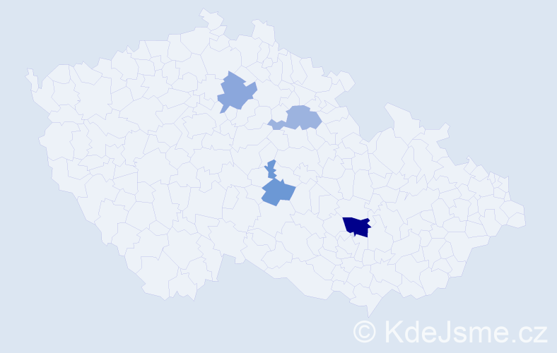 Příjmení: 'Ulambayar', počet výskytů 6 v celé ČR