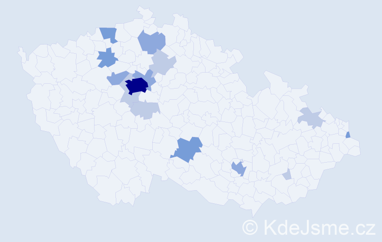 Příjmení: 'Saleh', počet výskytů 35 v celé ČR