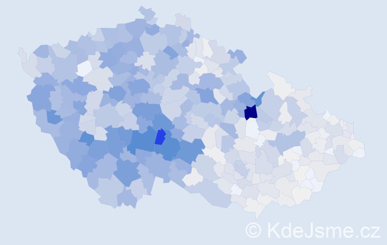 Příjmení: 'Mareš', počet výskytů 6011 v celé ČR