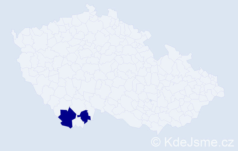 Příjmení: 'Červonyjová', počet výskytů 2 v celé ČR