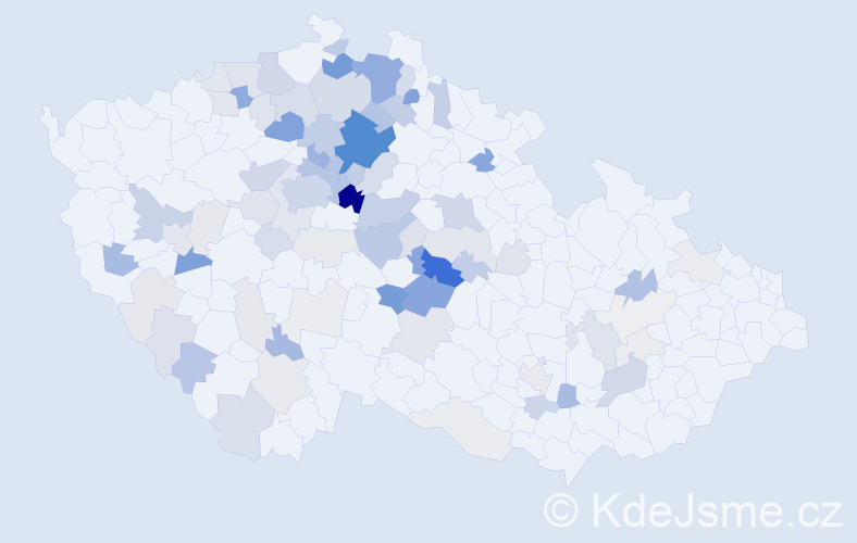 Příjmení: 'Řípová', počet výskytů 318 v celé ČR