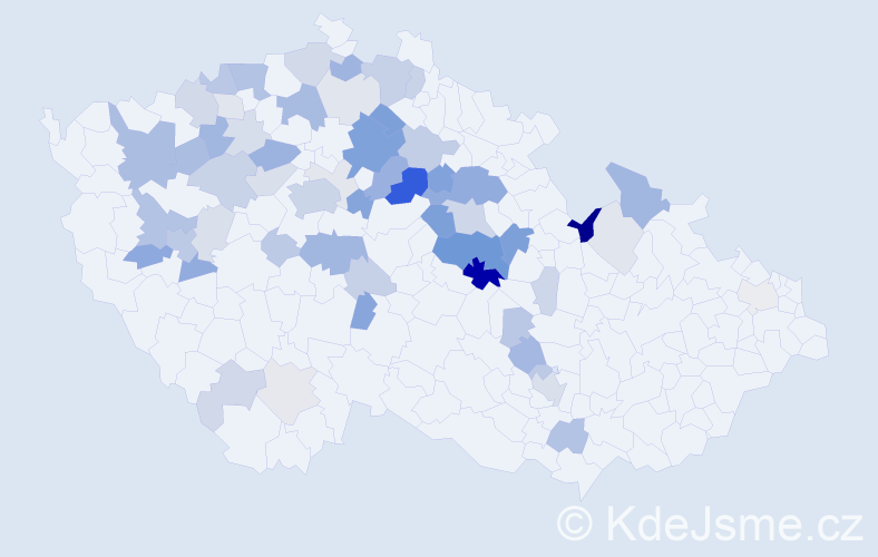 Příjmení: 'Kolbabová', počet výskytů 176 v celé ČR