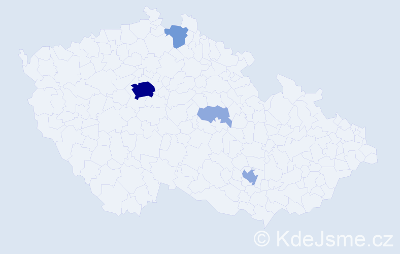 Příjmení: 'Stanciu', počet výskytů 10 v celé ČR
