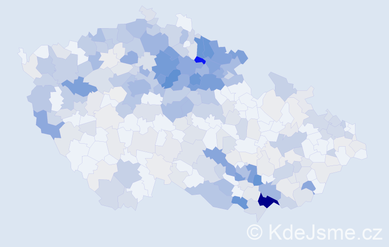 Příjmení: 'Antošová', počet výskytů 1581 v celé ČR