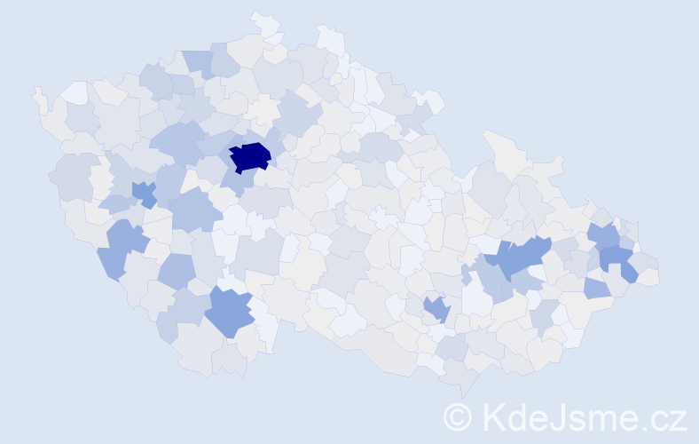 Příjmení: 'Majer', počet výskytů 2393 v celé ČR