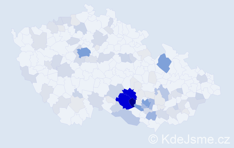 Příjmení: 'Chytka', počet výskytů 346 v celé ČR