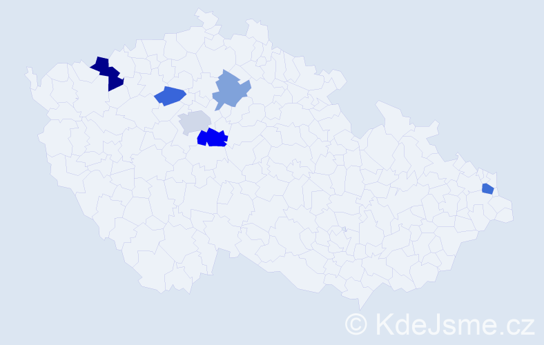 Příjmení: 'Szeteiová', počet výskytů 10 v celé ČR