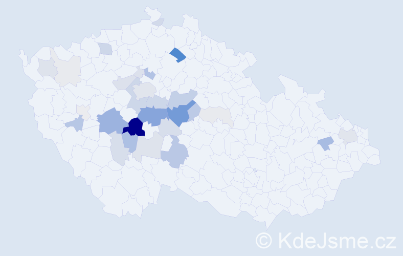 Příjmení: 'Sosnovec', počet výskytů 123 v celé ČR