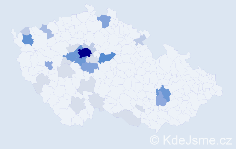 Příjmení: 'Bejlková', počet výskytů 95 v celé ČR