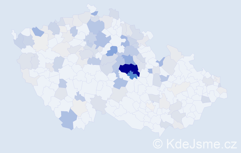 Příjmení: 'Paulus', počet výskytů 468 v celé ČR