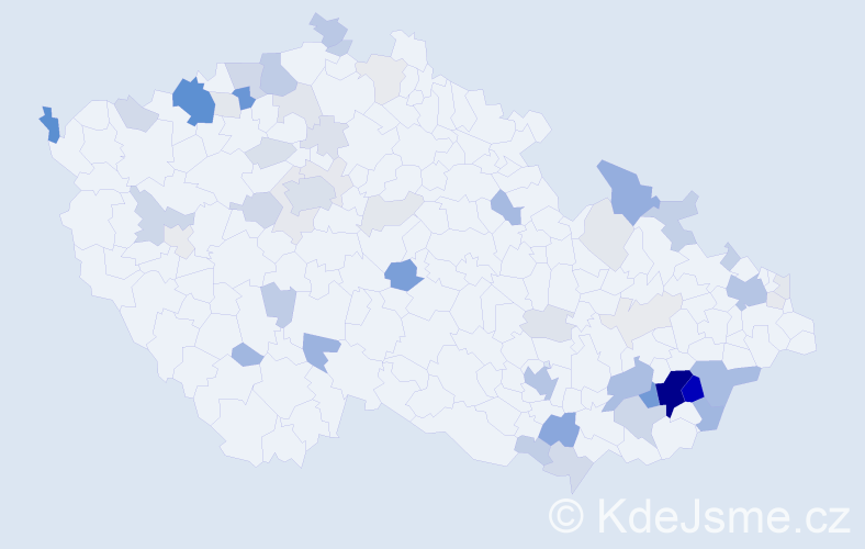 Příjmení: 'Nedbálková', počet výskytů 193 v celé ČR
