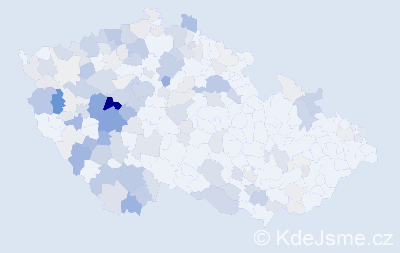 Příjmení: 'Šlapák', počet výskytů 567 v celé ČR