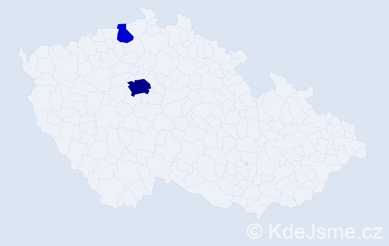 Příjmení: 'Zein', počet výskytů 9 v celé ČR