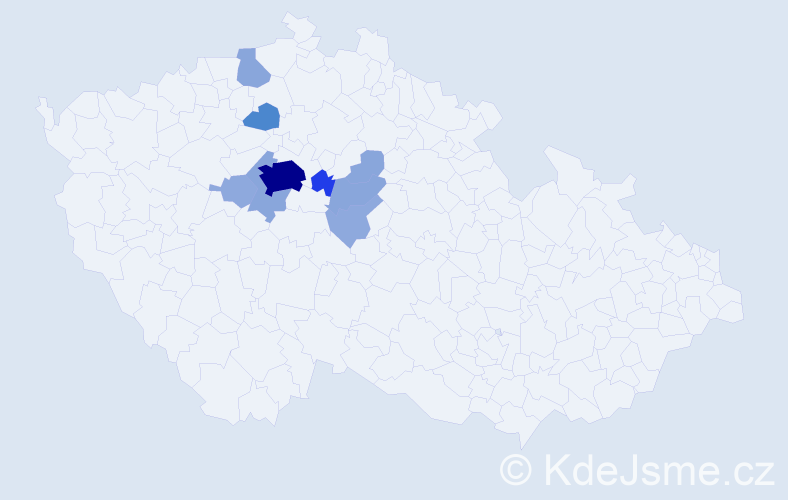 Příjmení: 'Kraupner', počet výskytů 29 v celé ČR