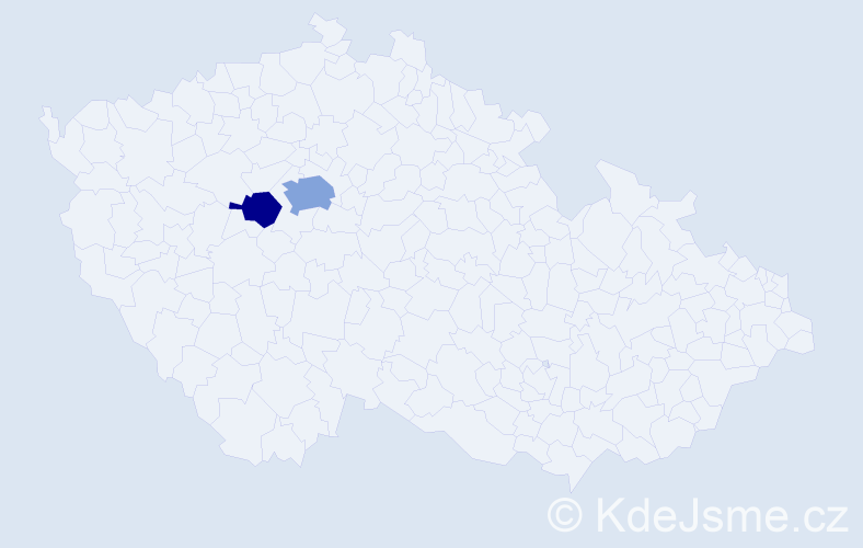 Příjmení: 'Kouňovský', počet výskytů 4 v celé ČR