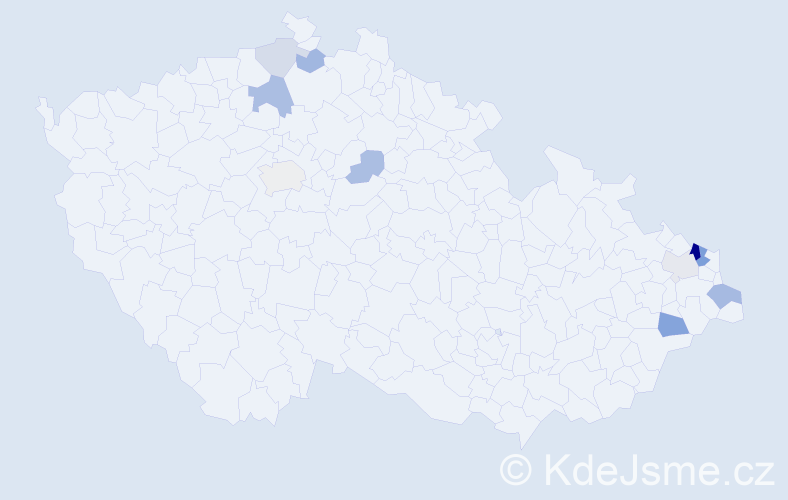 Příjmení: 'Panaš', počet výskytů 21 v celé ČR