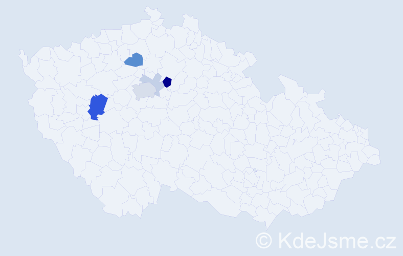 Příjmení: 'Kotršálová', počet výskytů 15 v celé ČR
