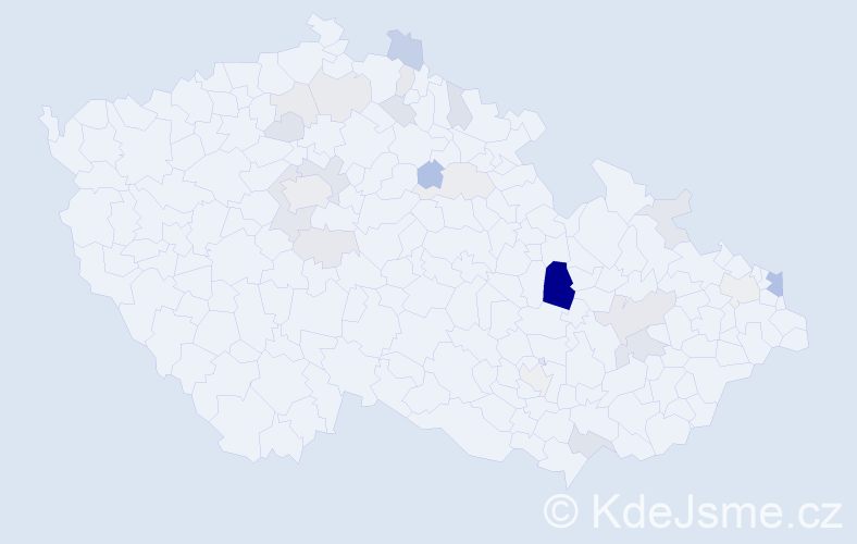 Příjmení: 'Steffanová', počet výskytů 62 v celé ČR