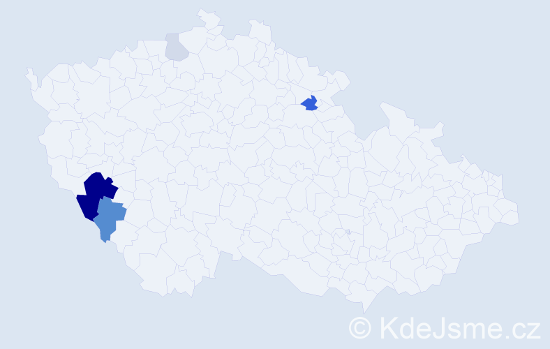 Příjmení: 'Netalová', počet výskytů 14 v celé ČR