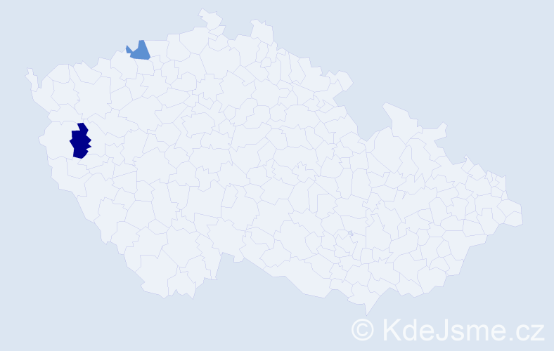 Příjmení: 'Skolle', počet výskytů 2 v celé ČR