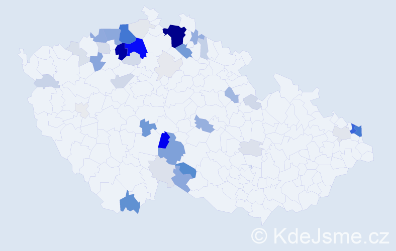 Příjmení: 'Gujda', počet výskytů 209 v celé ČR