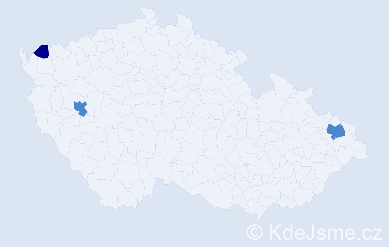 Příjmení: 'Reha', počet výskytů 5 v celé ČR