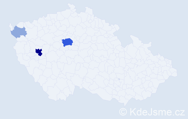 Příjmení: 'Burkovská', počet výskytů 10 v celé ČR