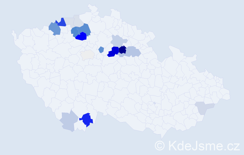 Příjmení: 'Strýhal', počet výskytů 51 v celé ČR