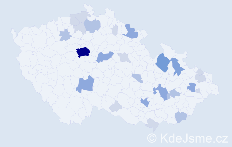 Příjmení: 'Lee', počet výskytů 63 v celé ČR