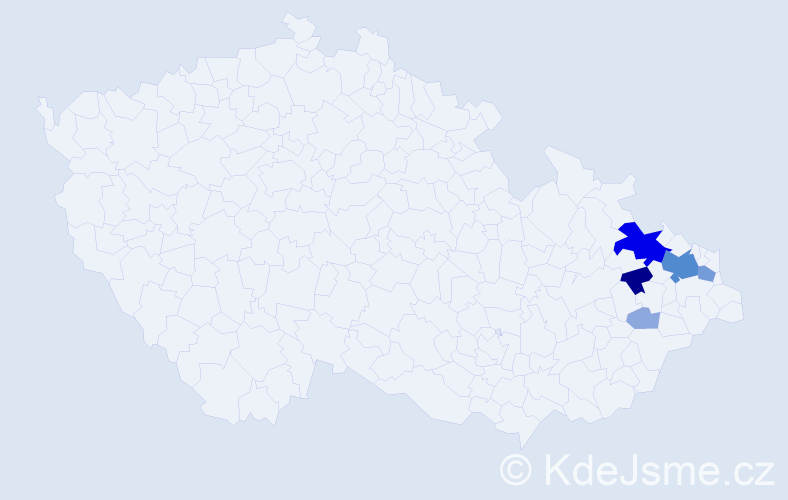 Příjmení: 'Swiech', počet výskytů 25 v celé ČR