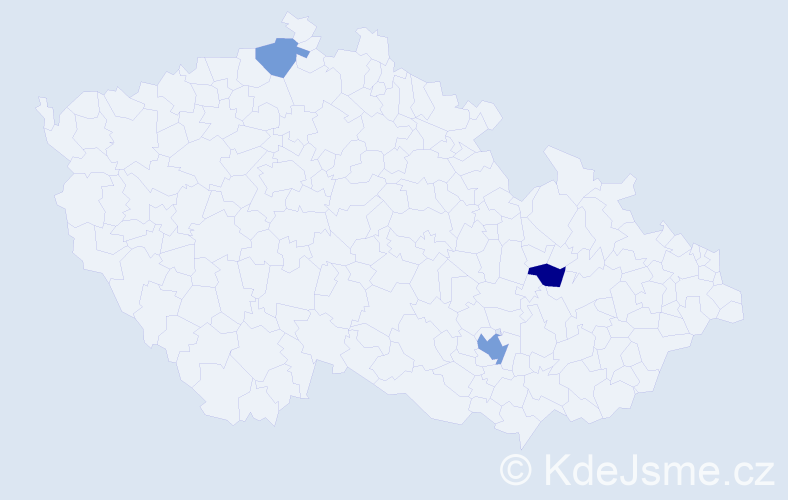 Příjmení: 'Perrone', počet výskytů 5 v celé ČR