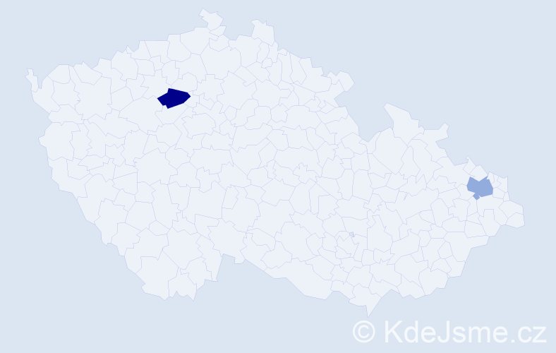 Příjmení: 'Kardelis', počet výskytů 2 v celé ČR