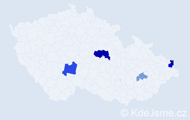 Příjmení: 'Čavrnoch', počet výskytů 12 v celé ČR