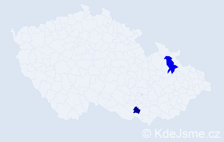 Příjmení: 'Kuspiš', počet výskytů 7 v celé ČR