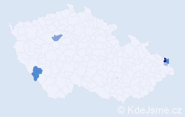 Příjmení: 'Melikant', počet výskytů 11 v celé ČR