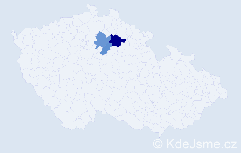 Příjmení: 'Prekslová', počet výskytů 6 v celé ČR