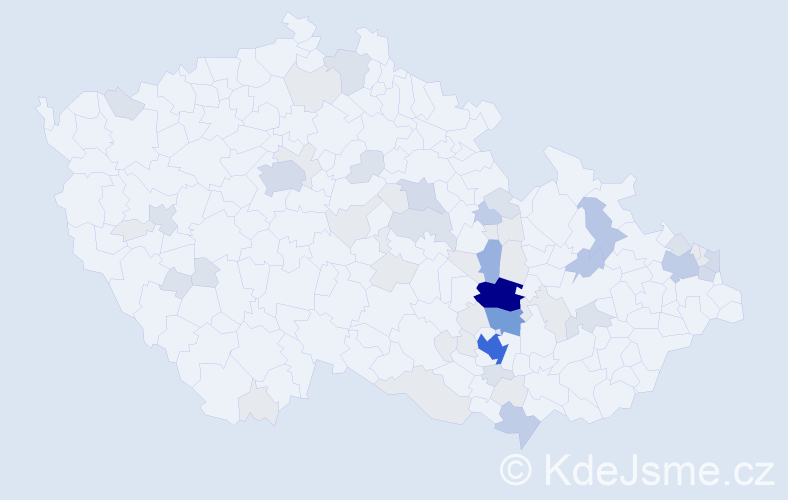 Příjmení: 'Fadrná', počet výskytů 185 v celé ČR