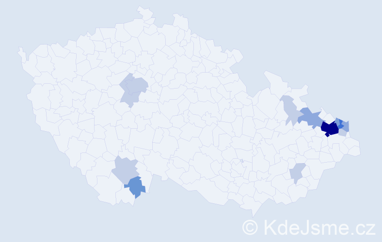 Příjmení: 'Golombková', počet výskytů 34 v celé ČR