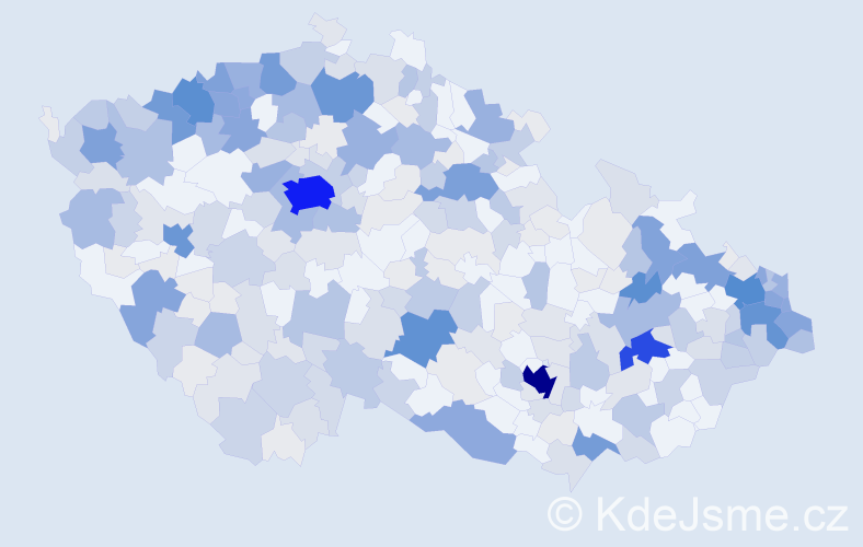 Příjmení: 'Lacková', počet výskytů 1176 v celé ČR