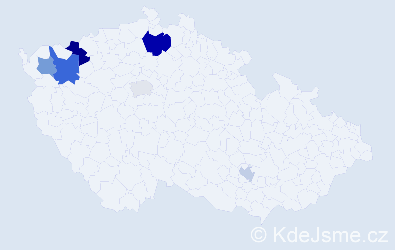 Příjmení: 'Somora', počet výskytů 10 v celé ČR