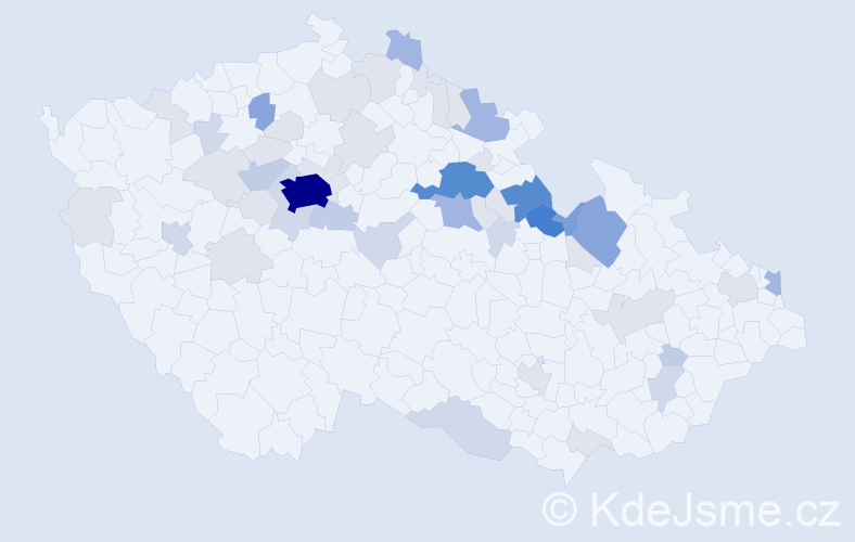 Příjmení: 'Michaličková', počet výskytů 163 v celé ČR