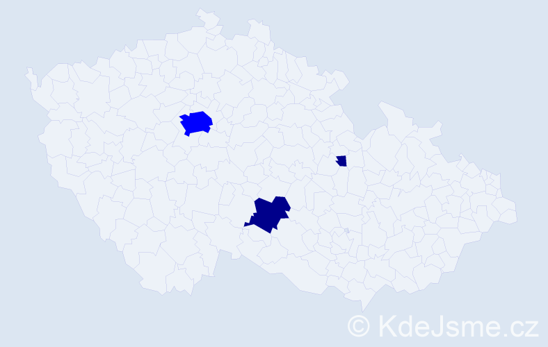 Příjmení: 'Mikulajská', počet výskytů 5 v celé ČR