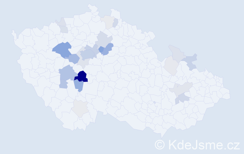 Příjmení: 'Krameš', počet výskytů 102 v celé ČR