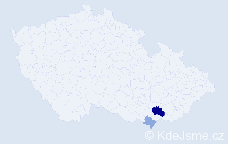 Příjmení: 'Rubecká', počet výskytů 11 v celé ČR
