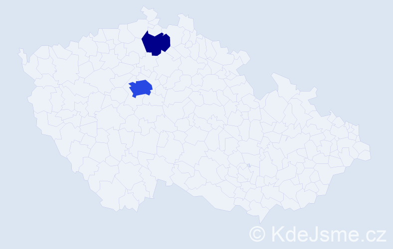 Příjmení: 'Komendar', počet výskytů 7 v celé ČR