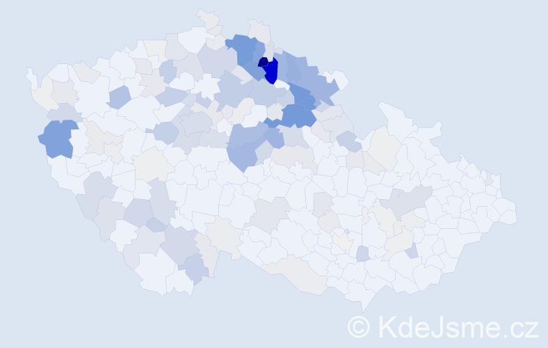 Příjmení: 'Havrda', počet výskytů 684 v celé ČR